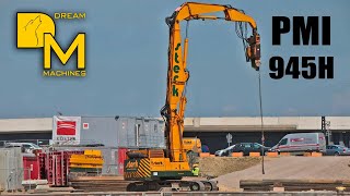 PMI CRAWLER MACHINE SHEET PILING AMAZING EXCAVATOR STERK CONSTRUCTION DREAM MACHINES [upl. by Dlareg]