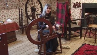 How To Spin Yarn On A Spinning Wheel [upl. by Tnahs]