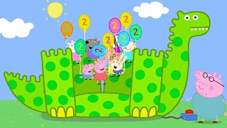 Georges Birthday Surprise 🦖  Peppa Pig Official Full Episodes [upl. by Allemrac]