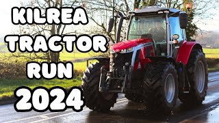 KILREA New Years Tractor Run 060124 FULL HD [upl. by Rusert]