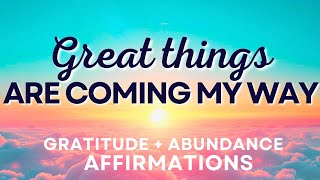 Positive Morning Affirmations for Gratitude and Abundance [upl. by Negroj318]