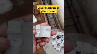 cover block use in plinth beam trending civilengineering construction [upl. by Evered500]