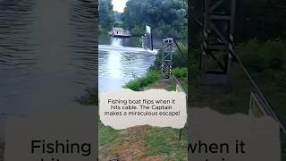 Terrifying Moment Boat Flipped by Cable [upl. by Uni]