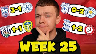 MY CHAMPIONSHIP WEEK 25 SCORE PREDICTIONS [upl. by Maje]