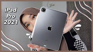 iPad Pro 2021 M1 Chip Space Gray 11quot  Engraved Apple Pencil Unboxing  Malaysia [upl. by Clara]