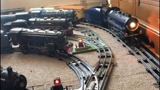 Awesome Original Standard Gauge Tinplate Floor Train Layout w Lionel amp others by the Klienschmidts [upl. by Eimam]