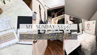 🚌 ✏️SUNDAY RESET  BACK TO SCHOOL PREP  MEAL BINDER  SCHOOL BINDER  HOW TO EASILY STAY ORGANIZED [upl. by Postman]