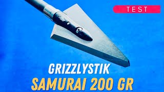 GRIZZLYSTIK SAMURAI 200 gr Broadhead Test [upl. by Furr]