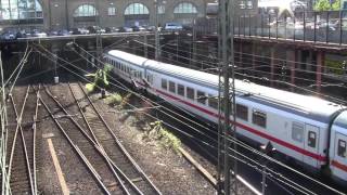 Intercity Zug mit zwei Loks BR 120  Einfahrt Hamburg Hauptbahnhof [upl. by Cryan562]