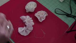 quotTutorialquotMaking Fabric Roses [upl. by Ayel672]