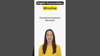 How to pronounce MINUTIAE correctly [upl. by Ybroc]