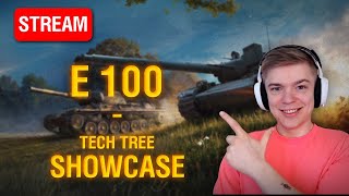 E100 Tech Tree Showcase  Tank Requests  Holding W [upl. by Annahsit]