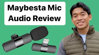 Amazon’s Choice Lav Mic Outdoor audio review of Maybesta Wireless Lavalier Microphone for Iphone [upl. by Janerich]