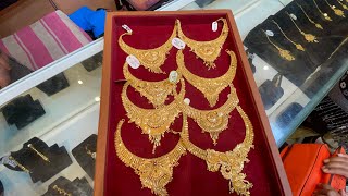 Gold short necklace designs with price  Light weight Gold necklace designs with weight and price [upl. by Nennek]