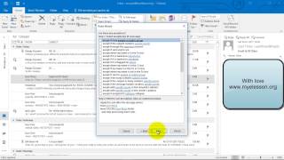 Create Rules in Outlook 2016 [upl. by Gare153]