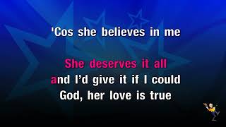 She Believes In Me  Ronan Keating KARAOKE [upl. by Derwood]