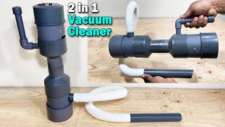 How to make a 2in1 Vacuum Cleaner using PVC – Centrifugal Force DIY Vacuum Cleaner [upl. by Allehs]