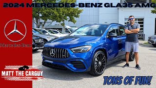 2024 MercedesBenz GLA35 AMG is the best sporty subcompact SUV Full review and test drive [upl. by Irafat550]