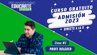 📚 Curso Gratuito  📕 Admisión 2023  🏫 Ingreso a la Universidad  Clase 3💻🧠✍️ [upl. by Greenland939]