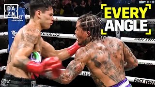 Every angle of Gervonta Davis BRUTAL body shot on Ryan Garcia [upl. by Thetos]