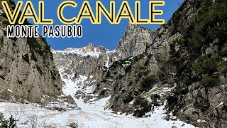 L’escursione più pericolosa mai fatta la VAL CANALE con metri di neve Pasubio [upl. by Aiynot548]