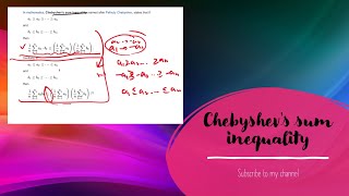 Chebyshevs sum inequality [upl. by Antonella341]