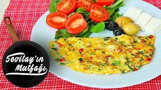 Omlet Nasıl Yapılır  Sebzeli Omlet Tarifi [upl. by Markos]