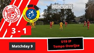 Matchday 9  U19 IP Tempo Overijse vs SK Pepingen Halle  20232024 [upl. by Acysej]