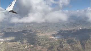 Landing at Lamezia Terme international airport Reggio Calabria italy [upl. by Donia]