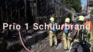 Prio 1 Schuurbrand Bennebroek [upl. by Hudgens]