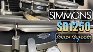 SIMMONS SD1250 Snare Upgrade [upl. by Cirone]