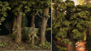 Making Tall Redwood Forest Trees For Terrain Scenery amp Dioramas  Realistic Model Scenery [upl. by Liberati465]