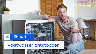 Vaatwasser verstopt De vaatwasser ontstoppen in 5 stappen  BlueMovement [upl. by Niledam]