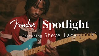 Spotlight Steve Lacy  American Professional II Series  Fender [upl. by Ahsirpac563]