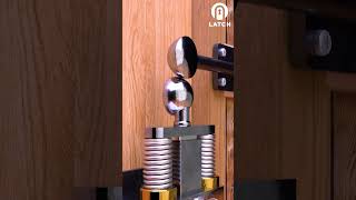 Door lock concepts  Automatic spring latch  Clip 35 shorts door woodworking doorlock [upl. by Ahsinom436]