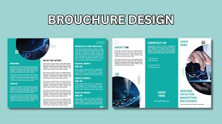 brochure design ideas  trifold business brochure design [upl. by Nohj]