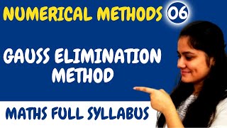 Introduction to Gauss Elimination MethodNumerical MethodsDream Maths [upl. by Llerrahs]