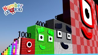 Looking for Numberblocks Step Squad 1 to 10 vs 1000 to 1 BILLION Square HUGE Number Pattern [upl. by Isawk]