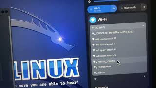 Wifi spamming attack Kali Linux [upl. by Elpmet988]