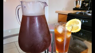 How to make Homemade Iced Tea Sweetened and Sugar Free recipe [upl. by Radcliffe]