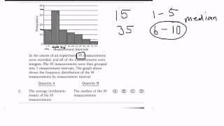 GRE Math  Median Mean Data Analysis [upl. by Uot497]