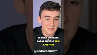 GLICEMIA ALTA PELA MANHÃ POR FALTA DE INSULINA BASAL diabetes bolsadevalores diabetestipo1 [upl. by Anuahs]