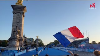 JO Paris 2024  Triathlon relais mixte maintenu  la France termine 4e [upl. by Ameluz]