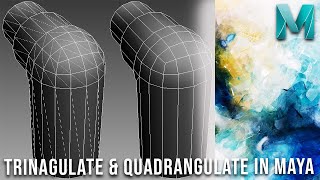 Triangualte amp Quadrangulate Tools in Maya2022 [upl. by Refotsirc]