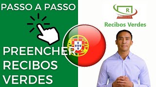 GUIA do Preencher✍ Recibos Verdes das finanças do Portugal por Internet [upl. by Anaila]