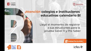 ¡Atención colegios e instituciones educativas calendario B [upl. by Nirret]