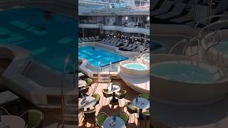 Quite Oasis on the Lido Deck See Holland America Lines Rotterdam before all the guests arrive 🚢 [upl. by Arria141]