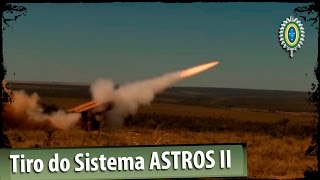 Tiro do Sistema ASTROS II  Lançador Múltiplo de Foguetes [upl. by Nosecyrb]