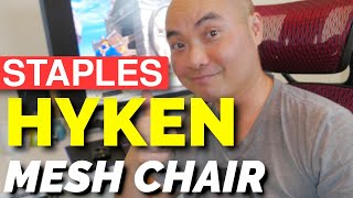 Staples Hyken Mesh Task Chair Review Best BUDGET Chair Less Than 300 [upl. by Attayek193]