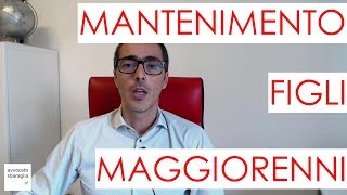 Lassegno di mantenimento per i figli maggiorenni [upl. by Crawford303]